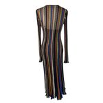 Ulla Johnson  Albie Knit Long Sleeve Dress in Zoisite Small New Womens Maxi Gown Photo 5