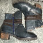 Pikolinos Leather Side Zip Strap Buckle Ankle Boho Boot LowHeel Size EU38 / Photo 5