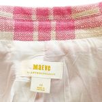 Anthropologie Maeve  Plaid Double Breasted Cropped Blazer Pink White Plus Size 3X Photo 10