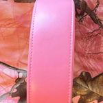 pink faux leather round hand bag purse Photo 6