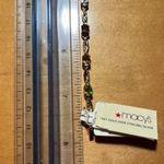 Macy's NWT Multi Genuine Gemstone & Diamond 18KT Gold Over Sterling Silver Bracelet Photo 14