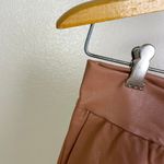 Commando  Faux Leather Jogger Pants Small Cocoa Womens Stretch Tapered Photo 4