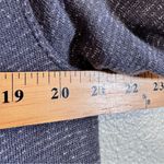 Free People  Grey Metallic Cowl Neck Sweater Womens S Boho Holiday Damaged Photo 2