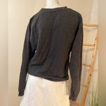 Peter Grimm Grimm Crew Sweatshirt Small Women's Delta Fleece Grey Tree Design Photo 1