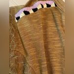 Free People  Hand Me Down Moss Embroidered Collar Top M/L Photo 7