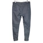 April Cornell Jeans Womens 12 31 Blue White Pinstripe Skinny Zippers Conductor Photo 1