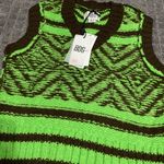 Urban Outfitters BDG Jessa Sweater Vest NWT Size M - Green Photo 6