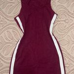 FN | Burgundy/white Mini Dress White Size M Photo 4