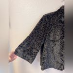 Scandinavian Faux Fur Bell Sleeve Leopard Swing Coat Size L Size L Photo 2
