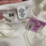 BP Floral Embroidered Halter Top Women Size Large Sleeveless Knit Tank Top White Photo 3