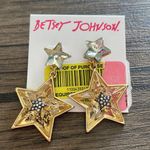 Betsey Johnson  Star Earrings NWT Photo 0