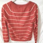 Philosophy : Coral/Cream Stripped Sweater- Cashmere- S Photo 5