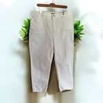 Eileen Fisher Women's Straight Leg White Cropped Ankle Raw Hem Jeans Size XL Photo 13