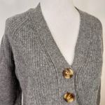 Madewell  Grey Ribbed Lyle Henley Cardigan Sweater Size XS Photo 1