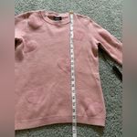 Nicole Miller Pink Sweater Hearts Womens Size XS Pullover Long Sleeve Cozy NWT Photo 2