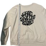 The Rolling Stones  Crewneck Sweatshirt XL Black And‎ White Circle Logo Photo 2