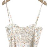 French Connection  Camille Echo Floral Print Sleeveless Midi Dress White Size 6 Photo 5