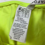 Seafolly  Australia Bikini Bottom Neon Yellow 4 Chevron Swim Swimsuit Photo 4