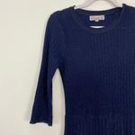 Nanette Lepore Navy Sparkle Fit and Flare Dress Photo 88