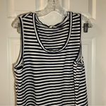 Time & Tru  Navy Blue/White Striped Sleeveless Dress size XXL Photo 3