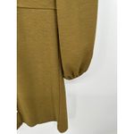Madewell Texture & Thread Olive Green Crepe Balloon Sleeve Dress Women Small Photo 6