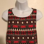 H&M Red and Black Shift Dress Photo 1