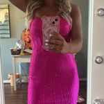 Sherri Hill Prom Dress  Pink Hot Rhinestone Photo 2