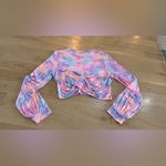 Love Shack Fancy X Beach Riot Marley Cropped Top Rainbow Tie Dye size XL Photo 3