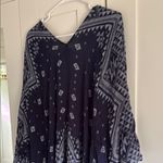 Ecote Navy and White Patterned Kaftan Photo 5