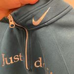 Nike  Women’s 1/3 Zip Hoodie dark green size medium Photo 5