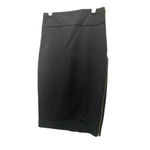 EXPRESS Black  Pencil Skirt with Gold Zipper Photo 1