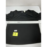 Womans Josie Long Sleeve Pullover Blouse XL Black Cutouts Side Slits Photo 4