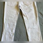 Free People  Jeans Women’s 25 x 24.5 White Skinny Low Rise Distressed Cotton Photo 6