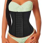Womens Waist Trainer‎ Large Black Breathable Latex Shaper Photo 5