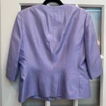 Adrianna Papell Vintage 100% Silk Jacket Blazer Lavender Lilac Size 8 Medium M Photo 3