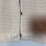 Reiss  Cardigan Sweater Textured Beige Cream Clasp Front Cotton Size Medium Photo 4