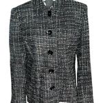 N Touch Tweed Blazer Suit Jacket Black Size 10 Photo 0