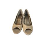 Bandolino Nude Patent Peep Toe Platform Pumps Heels Size 6.5 Womens Photo 4