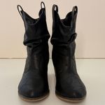 Charles Albert  Ankle Boots Sz 6 Western Cowboy Black Heels Pull On Photo 5
