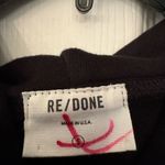 RE/DONE REDONE Colorblock Pattern Women’s Red Black & White Sweatshirt Hoodie Size Small Photo 5