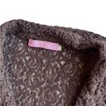 Vintage Luca D’altieri Button Up Lace Blouse Purple Size XS Photo 2