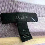 J.Crew Lavender V-Neck Sweater with Shirt Cuffs Photo 3