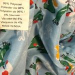 Shana Scrubs Christmas Scrub‎ Shirt Blue Size M Photo 6