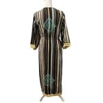 Angel + Premium Aztec Bohemian Embroidered Multicolor Lace Trim Duster Jacket S Black Photo 8