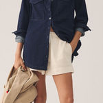 Pilcro NWT New Anthropologie  Navy Button Down Shirt Photo 0