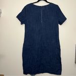 Hope & Harlow Blue Patchwork Denim Dress Size 10 Short Sleeve Cotton Photo 5