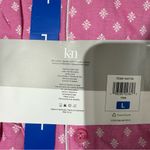 NWT Karen Neuburger Notch Collar 2Piece Slim Leg Pajama Set White Pink Geometric Size M Photo 4
