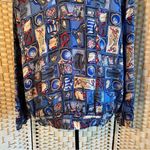 Vintage Out Brook Silk Bomber Zip Front Nautical Marine Wear Jacket Blue Small Photo 13