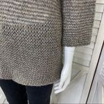 Tommy Bahama Melifont Cowl Neck Pullover Sweater Taupe Metallic XS 3/4 Sleeve Photo 5