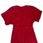Reformation Women’s Swiss Red Short Sleeve V-Neck Wide Leg Jumpsuit Size 10 Photo 6